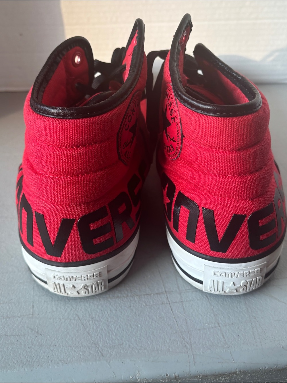 Converse All Star Chuck Taylor Red High Top Sneakers Men’s 13/Women’s 15 - Picture 4 of 9